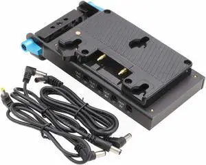 Gold Mount Battery Plate 7 Way D-tap DC USB Output 15mm Rod Clamp Adapter Power Supply Compatible for Anton Bauer Battery (Multi Output) Gold Mount Battery Plate 7 Way D-tap DC USB Output 15mm Rod Clamp Adapter Power Supply Compatible for Anton Bauer Battery (Multi Output)