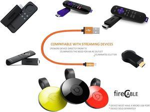fire-Cable Plus Wireless Adapter, Powers Streaming TV Sticks Directly from TV USB Port (Eliminates AC Outlet and Cords)