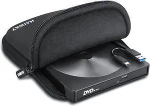 Haiway External CD DVD Drive USB 3.0 Type-C Portable CD/DVD ROM Drive Burner Rewriter with Protective Storage Carrying Case Bag for Windows Linux Mac Laptop Desktop, MacBook Pro/ Air, iMac Haiway External CD DVD Drive USB 3.0 Type-C Portable CD/DVD ROM Drive Burner Rewriter with Protective Storage Carrying Case Bag for Windows Linux Mac Laptop Desktop, MacBook Pro/ Air, iMac