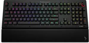 Das Keyboard X50Q Smart RGB Mechanical Keyboard for Work & Gaming - High Performance Soft Tactile Feedback - Gamma Zulu Switches - Pre Built Q Applets & Fully Programmable RGB - Full NKRO