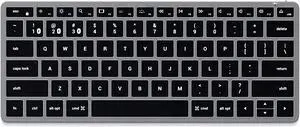 Satechi Slim X1 Bluetooth Backlit Keyboard  Illuminated Keys & Multi-Device Sync  for M2/ M1 MacBook Pro/Air, M2/ M1 iPad Pro/Air, M2 Mac Mini, iMac M1 - Space Grey