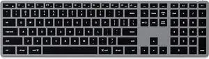 Satechi Slim X3 Bluetooth Backlit Keyboard for Mac, Illuminated Keys & Multi-Device Sync, for MacBook Air/Pro M4, iPad Air/Pro M4, iPad/mini, Mac mini, iMac - Space Gray