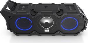 Altec Lansing LifeJacket XL Jolt with Lights, Built In Qi Wireless Charger, Waterproof, Snowproof, Shockproof and it Floats in Water, Up to 20 Hour Battery Life, Black