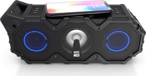 Altec Lansing Super Lifejacket Jolt - Waterproof Bluetooth Speaker, Durable & Portable Speaker with Qi Wireless Charging and Customizable Lights, Wireless Speaker for Travel & Outdoor Use