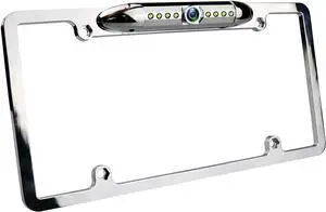 License Plate Backup Camera, JPP Front/Rear View Camera 170° Viewing Angle Universal Car Reverse Camera Waterproof 8 LED Night Vision Vehicle Reverse Camera