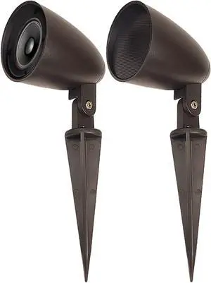 OSD Audio 2.5" Landscape In Ground/Mountable 30W Speaker, Outdoor Weather Resistant Pair, LS2 Bronze (Pair) OSD Audio 2.5" Landscape In Ground/Mountable 30W Speaker, Outdoor Weather Resistant Pair, LS2 Bronze (Pair)