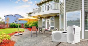 Rockville Pair HP4S 4" Outdoor/Indoor Home Theater Speakers with Swivel Bracket White