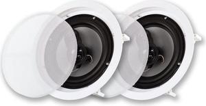 Acoustic Audio CSic83 in Ceiling 8" Speaker Pair 3 Way Home Theater Speakers