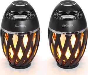 Led Flame Speakers, Flame Torch Atmosphere Speaker Bluetooth 4.2 Wireless Portable Outdoor HD Audio Waterproof Speaker