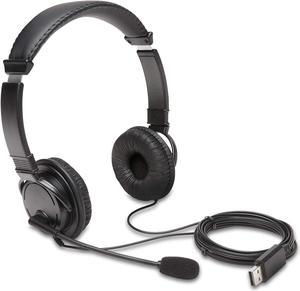 Kensington USB Hi-Fi Headphones w/Mic BULK Black