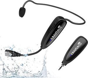 Headset Wireless Microphone System, No Need Bluetooth, Waterproof Head Mic for Fitness Instructor, Teaching Online, Yoga Classroom, Spinning Coach, Speaker, iPhone, Android Phone, G100-1