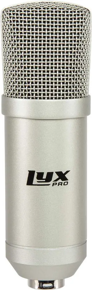 LyxPro Condenser Microphone for Studio, Vocals, Instruments, Podcasting and Professional Recordings with Shockmount, XLR Cable, Pop Filter