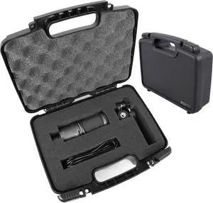 CASEMATIX Microphone Hard Case Compatible with Audio Technica ATR2500x, ATR2100 USB, AT2022 Studio and More with Accessories for USB Microphones - Case Only