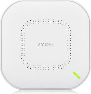 Zyxel True WiFi 6 AX3000 Multi-Gigabit Business Access Point | 2.5G Uplink & 1 GbE Passthrough | Mesh, Seamless Roaming, Captive Portal | Hybrid Cloud | POE+ Support | AC Adapter Included | NWA210AX