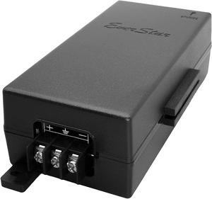 EverStar iPoE-17W48GDW-af Gigabit | 9-36V DC in | 48V/0.35A 17W DC PoE Out | DC-DC Converter + 802.3af Mode A&B PoE Injector | Black