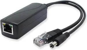 ANVISION Gigabit PoE Splitter, 48V to 12V 2A Ethernet Adapter, for Security Camera, AP, Voip and More, AV-PS12-G