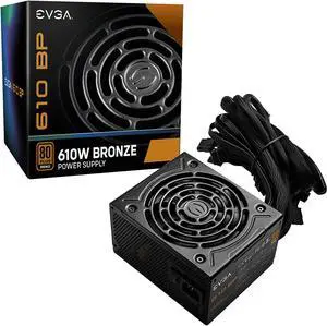 EVGA 610 BP, 80+ Bronze 600W + 10W, 3 Year Warranty, Power Supply 100-BP-0610-K1 EVGA 610 BP, 80+ Bronze 600W + 10W, 3 Year Warranty, Power Supply 100-BP-0610-K1