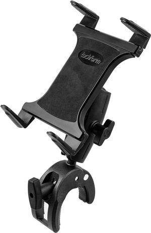 Universal Tablet Holder Compatible with Stationary Bicycle Treadmill Elliptical Spin Bike Microphone Stand and Indoor Exercise Equipment - Compatible with iPad and More