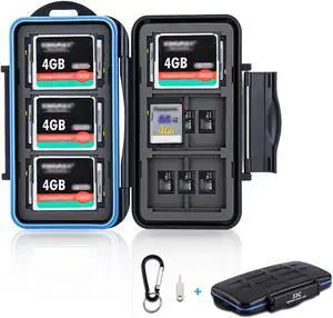 36 Slots SD Card Case Micro SD Card Case CF Card Holder Memory Card Holder Storage for 18 Micro SD Card, 12 SD SDXC SDHC Card, 6 CF Card 36 Slots SD Card Case Micro SD Card Case CF Card Holder Memory Card Holder Storage for 18 Micro SD Card, 12 SD SDXC SDHC Card, 6 CF Card