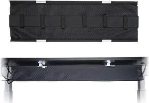 Ergo Mesh Cable Manager, Ergonomic Cord Organizer for Height Adjustable Desks (Black)