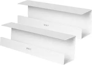 VIVO Under Desk 17 inch Cable Management Trays, Power Strip Holders, Cord Organizers, Wire Tamers for Office and Home, White, 2 Pack, DESK-AC06-2CW VIVO Under Desk 17 inch Cable Management Trays, Power Strip Holders, Cord Organizers, Wire Tamers for Office and Home, White, 2 Pack, DESK-AC06-2CW