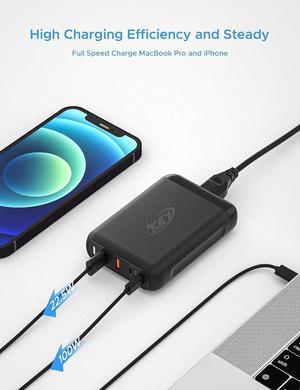 150-Watt USB C Charger, Multiport USB Hub Charger with Dual PD USB-C Charger - Single USB-C Port Reach up to 100W for MacBook Pro/Air,iPad Pro,Dell, Lenovo,Apple iPhone 12/11/Pro/Max/X,Pixel,etc.