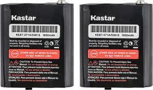 Kastar 2 Pack Two-Way Radio Rechargeable Battery Replacement for Motorola Em1000 53615 m53615 KEBT-071-A KEBT-071-B KEBT-071-C KEBT-071-D Talkabout 5950 T4800 T4900 T5000 T5800 T9500R Talkabout Radios