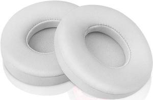 Replacement Ear Pads for Beats Solo 2 Solo 3 - Replacement Ear Cushions Memory Foam Earpads Cushion Cover for Solo 2 & Solo 3 Wireless Headphone (White)