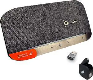 GTW Bundle with Poly SYNC 20+ USB-A Bluetooth Speakerphone w/dongle and Charger - for Streaming Voice/Video, Distance Learning, Remote Work, School,Conferencing Apps - Zoom, Webex, Meet, Teams