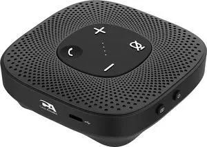 CA Essential Speakerphone SP-2000 - USB and Bluetooth Speakerphone, Clear Sound, 360 Degree Noise Cancelling Microphone with 3m Range, 66 Ft BT Wireless Range, by Cyber Acoustics