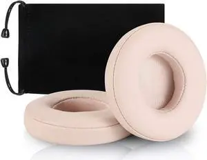 Replacement Earpad Cover Ear Cushion Pads Compatible with Solo 2.0 3.0 Headphones by Dr. Dre 1 Pair (Light Pink)
