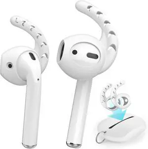 AhaStyle 3 Pairs AirPods Ear Hooks Cover Silicone Accessories Compatible with AirPods and EarPods Headphones(Milk White) AhaStyle 3 Pairs AirPods Ear Hooks Cover Silicone Accessories Compatible with AirPods and EarPods Headphones(Milk White)