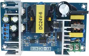 AC-DC Buck Converter AC 100-240V to DC 24V 6A Step-Down Converter Module 150W Isolation Switching Power Supply Module SMPS Power Converter (24V 6A 150W)
