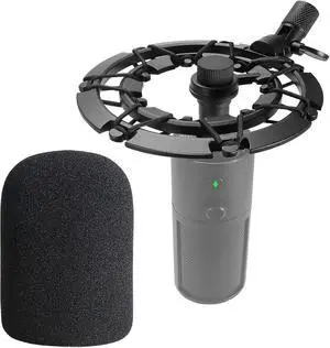 Shock Mount with Pop Filter for Razer Seiren X Microphone, Seiren X Shock Mount Reduces Vibration Noise Matching Mic Stand Boom Arm by SUNMON