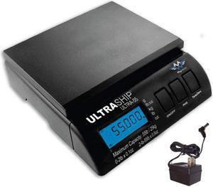 Ultraship 55 Postal Scale in Black with Power Supply Adapter