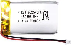 BrightTea 3.7V 800mAh Lithium Ion Polymer Battery Rechargeable Battery Li-ion Li-Po