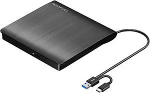 External CD/DVD +/-RW Drive USB 3.0 & USB-C Premium Portable CD DVD Burner Disc Optical Player Reader Writer for Apple Mac MacBook Pro/ Air, iMac, Windows 11/10/8/7 Laptop Desktop PC External CD/DVD +/-RW Drive USB 3.0 & USB-C Premium Portable CD DVD Burner Disc Optical Player Reader Writer for Apple Mac MacBook Pro/ Air, iMac, Windows 11/10/8/7 Laptop Desktop PC