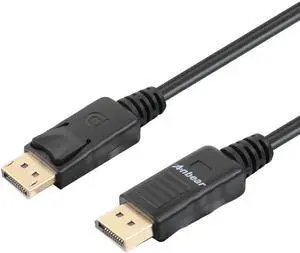DisplayPort to Displayport Cable 6 Feet Gold Plated Display Port to Display Port Cable 4K@60HZ Resolution(Male to Male) for DisplayPort Enabled Desktops and Laptops to Displays