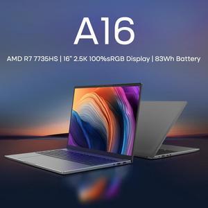 Ninkear A16 Gaming Laptop AMD Ryzen 7 7735HS 32GB DDR5+2TB Nvme SSD 16-inch 2.5K 165Hz WiFi6 Computer Laptop Windows 11 Notebook