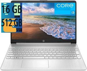 HP Newest 15 laptop, 11th Gen Intel Core i3-1115G4 2-Cores Processor, Intel UHD Graphics, 16GB DDR4  512GB PCIe SSD, 15.6" diagonal HD Display, WiFi, USB, Bluetooth, HDMI, Webcam, Windows 11
