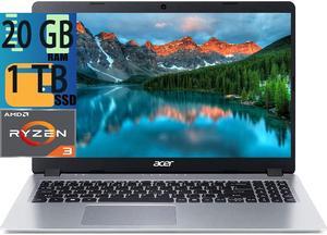 Acer Aspire 5 Slim Laptop, 15.6 inches Full HD IPS Display, AMD Ryzen 3  3200U, Vega 3 Graphics, 4GB DDR4, 128GB SSD, Backlit Keyboard, Windows 10  in S