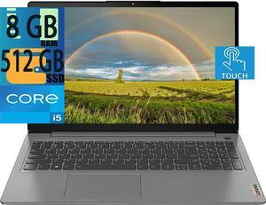 Lenovo IdeaPad3 15 laptop, 11th Gen Intel Core 4-Core i5-1135G7(Beats i7-1065G7),Iris Xe Graphics, 8GB DDR4  512GB PCIe SSD, 15.6" FHD Touchscreen ,WiFi, USB, Bluetooth, HDMI, Webcam, Windows 11