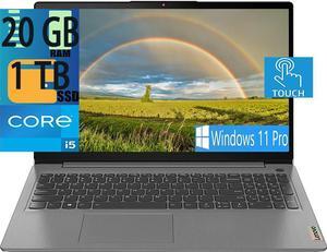 Lenovo IdeaPad3 15 laptop, 11th Gen Intel Core 4-Core i5-1135G7(Beats i7-1065G7),Iris Xe Graphics, 20GB DDR4  1TB PCIe SSD, 15.6" FHD Touchscreen ,WiFi, USB, Bluetooth, HDMI, Webcam, Windows 11 Pro