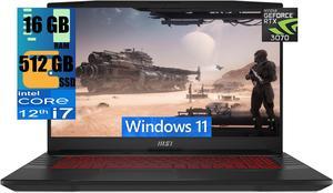 MSI Pulse GL76 17 Gaming Laptop, 17.3" Full HD 360Hz Display, Intel Core i7-12700H 14 Core Processor, NVIDIA GeForce RTX 3070(8GB GDDR6), 16GB DDR4  512GB PCIe SSD, RGB Backlit KB,  Windows 11