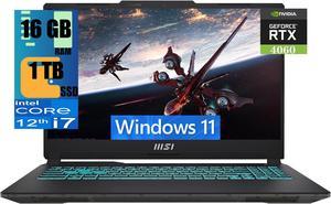 MSI Cyborg 15 Gaming Laptop, 15.6" FHD 144Hz Display, Intel Core i7-12650H 10-cores Processor, NVIDIA GeForce RTX 4060 8GB GDDR6, 16GB DDR5  1TB PCIe SSD, Backlit Keyboard, Wi-Fi 6, Windows 11