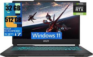 MSI Cyborg 15 Gaming Laptop, 15.6" FHD 144Hz Display, Intel Core i7-12650H 10-cores Processor, NVIDIA GeForce RTX 4060 8GB GDDR6, 32GB DDR5  512GB PCIe SSD, Backlit Keyboard, Wi-Fi 6, Windows 11