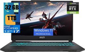 MSI Cyborg 15 Gaming Laptop, 15.6" FHD 144Hz Display, Intel Core i7-12650H 10-cores Processor, NVIDIA GeForce RTX 4060 8GB GDDR6, 32GB DDR5  1TB PCIe SSD, Backlit Keyboard, Wi-Fi 6, Windows 11 Pro