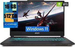 MSI Cyborg 15 Gaming Laptop, 15.6" FHD 144HZ, Intel Core i7-13620H 10 Cores Processor, NVIDIA GeForce RTX 4050 6GB GDDR6, 16GB DDR5  512GB PCIe SSD, Backlit KB, Wi-Fi 6, Windows 11