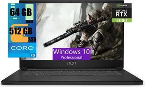 MSI Stealth 15 Gaming Laptop, 15.6" FHD 144Hz Display, Intel Core i5-13420H 8 Cores Processor, NVIDIA GeForce RTX 4060 8GB GDDR6, 64GB DDR5  512GB PCIe SSD, Cooler Boost Trinity+, Windows 10 Pro