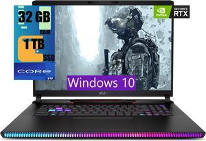 MSI Raider 17 Gaming Laptop 173 QHD 240Hz Display Intel Core i913980HX 24 Cores Processor NVIDIA GeForce RTX 4090 8GB GDDR6 32GB DDR5 1TB PCIe SSD Thunderbolt 4 Windows 10